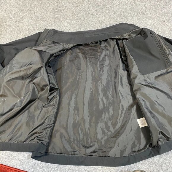 Dryjoys Mens Jacket L Black Removable Sleeves Embroidered Amelia Club - Picture 11 of 12